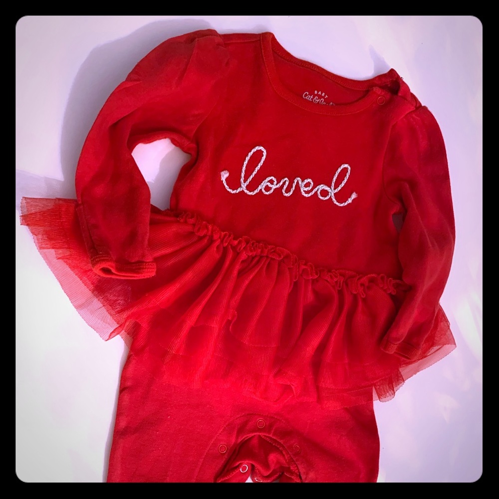 One 3-6 months Loved long sleeve onesie